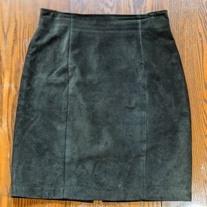 Vintage Danier high waisted Leather Suede mini Skirt